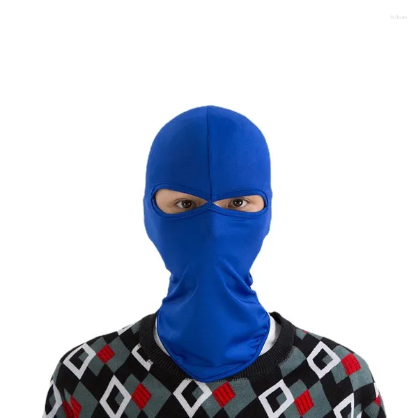 Berets Ciclismo Balaclava Capa Completa Máscara Facial Motocicleta Chapéu Lycra Ski Pescoço Verão Sol Ultra UV Proteção Fina