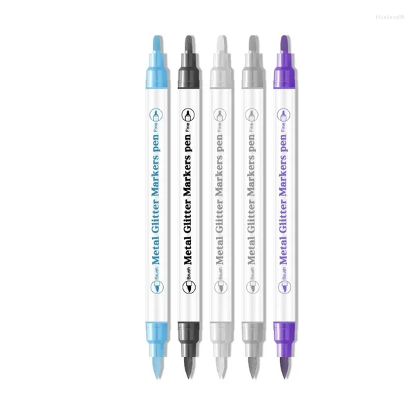 Kits de arte de unhas 10 cores conjunto de canetas de desenho de ponta dupla pontilhando