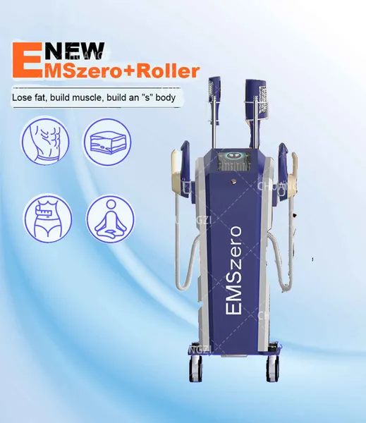 2024 RF Nova 14 Tesla High Energy Emzero Shaping Muscle High Frequency Stimulation 2 Roller Massage mit Stimulierung