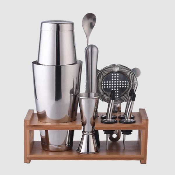 Bar-Werkzeuge, Edelstahl-Cocktail-Shaker-Set, Mixer, Wein, Martini, Boston-Cup, Barkeeper, Mischen von Bier, Getränken, Party, Bar-Werkzeug-Set, 600 ml/800 ml, 231124