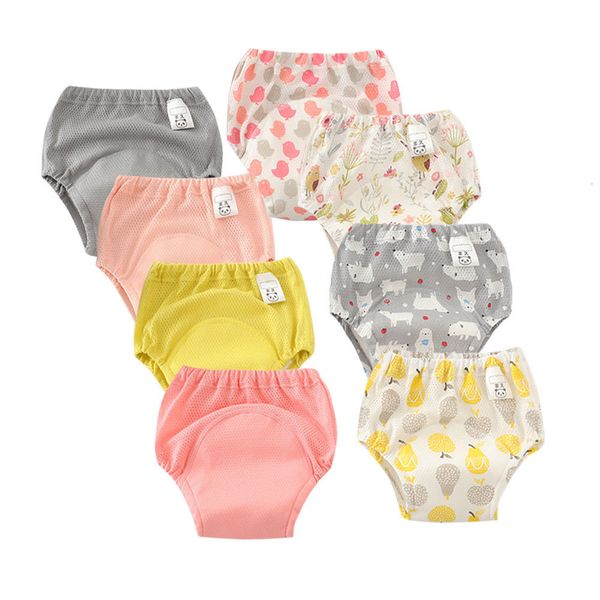 Pannolini di stoffa Pantaloni da allenamento in rete impermeabile Riutilizzabili Summer Toilet Trainer Panty Underwear Pannolino Pannolino Slip Bebe Shorts 230422