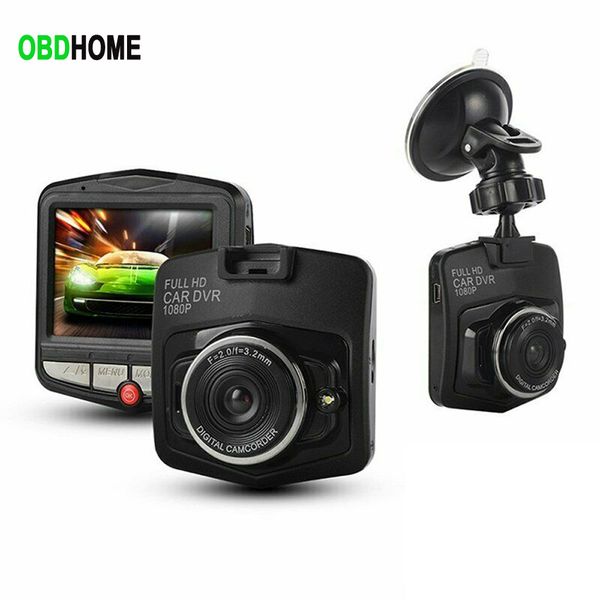 Kalkan şekli 2.2 inç araba DVR Dash Camera HD 1080p Sürüş Kaydedici Video Gece Görme Döngüsü Kaydı Geniş Açılı Hareket Dedektörü