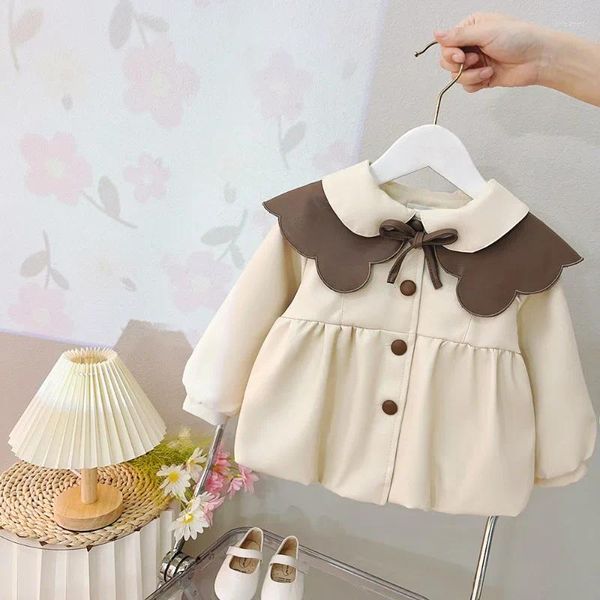 Jacken 2023 Herbst und Winter Nette Trendy Windjacke Geboren Mode Koreanische Mantel Für Baby Mädchen Kinder Kleidung