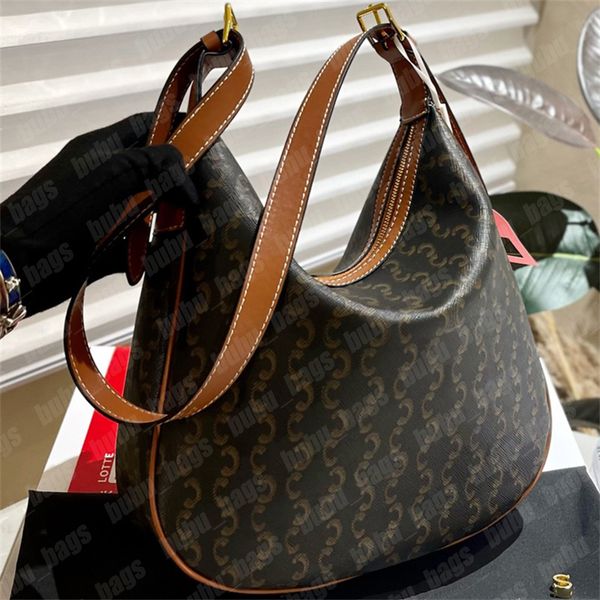 Grande bolsa hobo designer heloise bolsa de couro macio mulher bolsas carta em relevo ava hobos sacos ombro grande crossbody saco