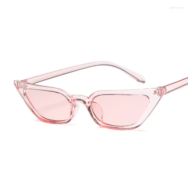 Óculos de sol cateye vintage vermelho rosa mulher marca designer retro pontos óculos de sol feminino superstar senhora gato olho