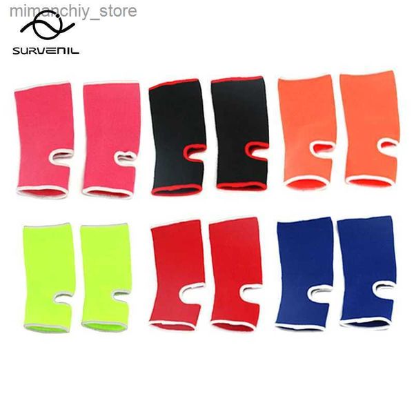 Tornozelo Suporte Boxe Muay Thai Esportes Ank Suporte Brace Protetor Adulto MMA Fitness Foot Socks Guardas Correndo Basquete Correias de Segurança Engrenagem Q231124