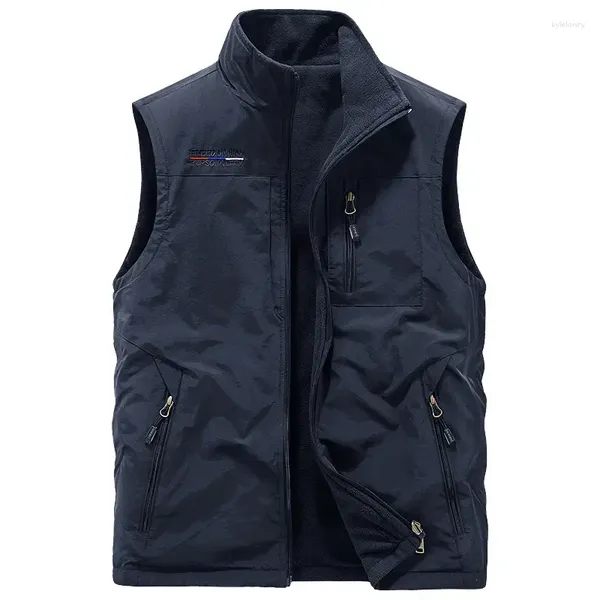 Gilet da uomo all'aperto Gilet riscaldato casual da uomo Scaldacorpo taglie forti Abbigliamento da trekking Cappotto invernale riscaldante di moda termica di lusso