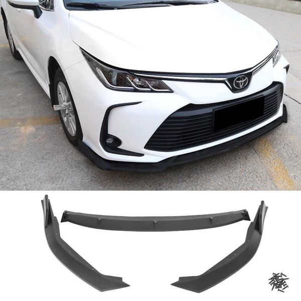 Labbro del paraurti anteriore adatto per compatibile con il kit corpo mento aria spoiler Toyota Corolla 2019-2020