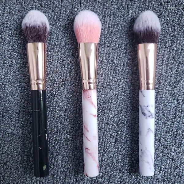 Pincéis de maquiagem Sdatter Marbling Liquid Foundation Blush Loose Powder Highlighter Brush 3 Color Professional Beauty Tool