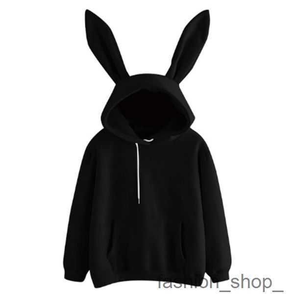 Psycho hoodie psicobunny coelho masculino moletom topo retro dropshipping haruku kpop manga longa orelhas de coelho sólido kawaii roupas 4 5g0e