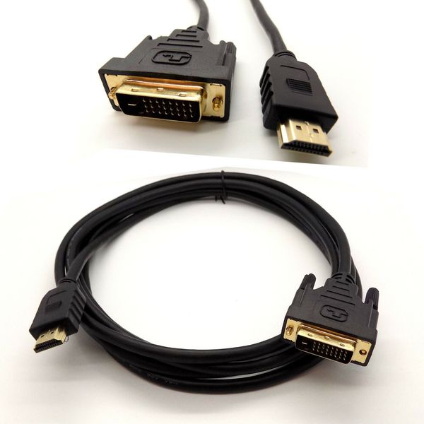 10 m NEUES DVI-auf-HD-Kabel DVI-D 24+1 Pin Stecker auf Stecker Digitalkabel PC auf HD-TV-LCD