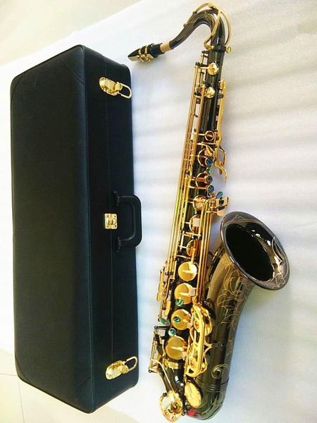 Novo saxofone tenor T-992 alta qualidade sax b plana tocando profissionalmente parágrafo música saxofone preto com caso