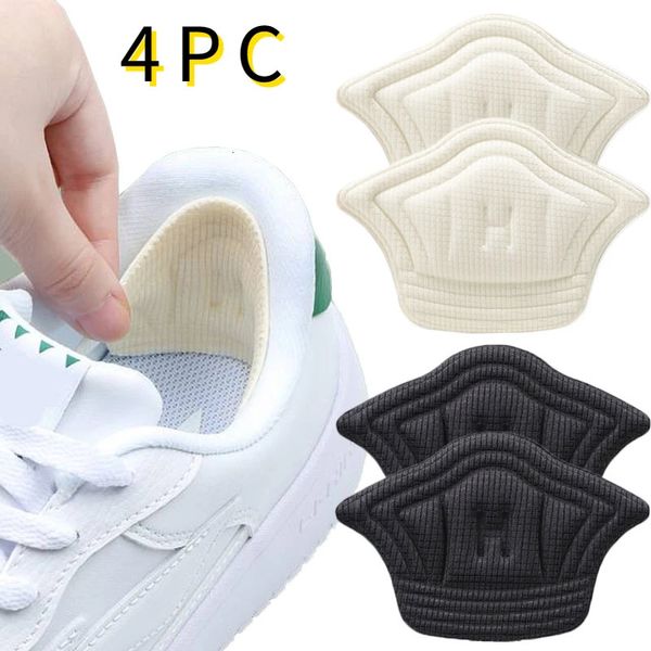 Peças de sapato acessórios 2pc4pc palmilhas remendo almofadas de calcanhar para sapatos esportivos alívio da dor antidesgaste pés almofada protetor adesivo traseiro 231124