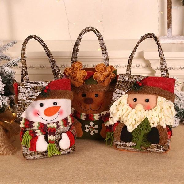 Рождественские украшения, сумки-тоут, подарочные пакеты-принадлежности для рождественских украшений, декор сумок для конфет