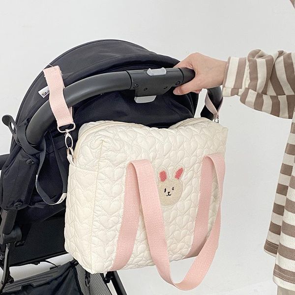 Borse da sera Fashion Mommy Bag Love Poliestere trapuntato Portamonete e borsette a spalla per bambini