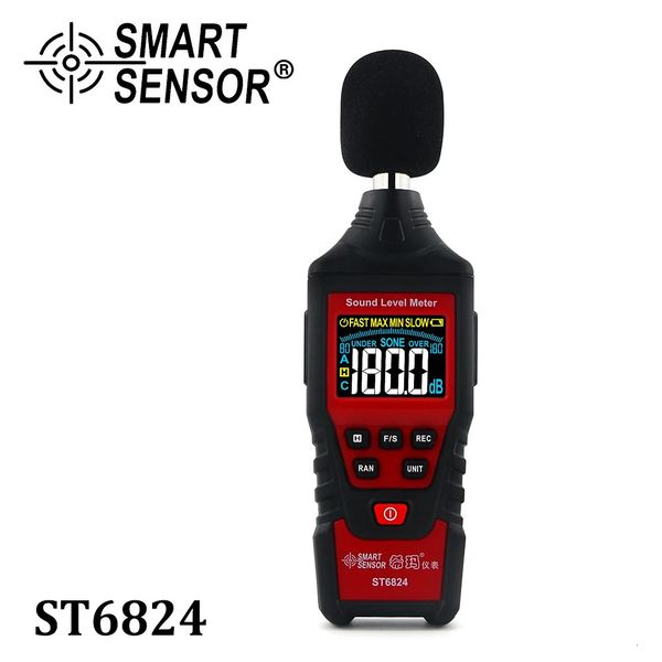 Шуммеры цифровой уровень звука уровня шума 30 ~ 130 дБ детектор Аудио -тестер Цвет ЖК -дисплей Метро Диагностический звук инструментов измерения шума 231123