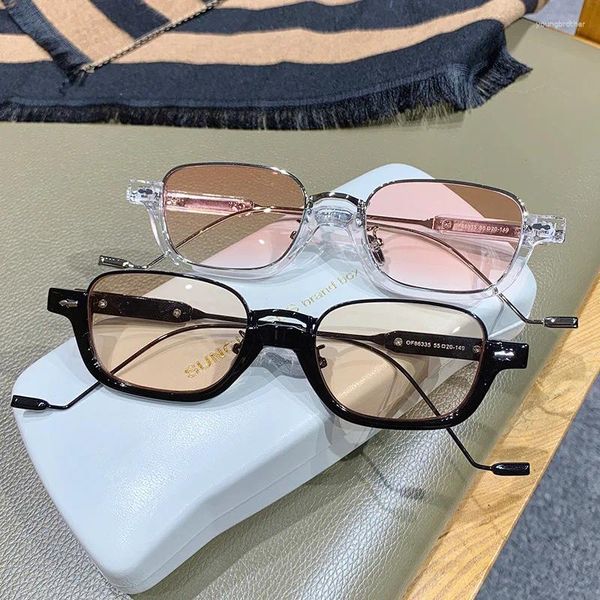 Sonnenbrille Mode Trend Metall Kleine Halbrahmen Damen Vintage Amerikanischer Stil Luxus Designer Männer Fahren Gläser Dekoration