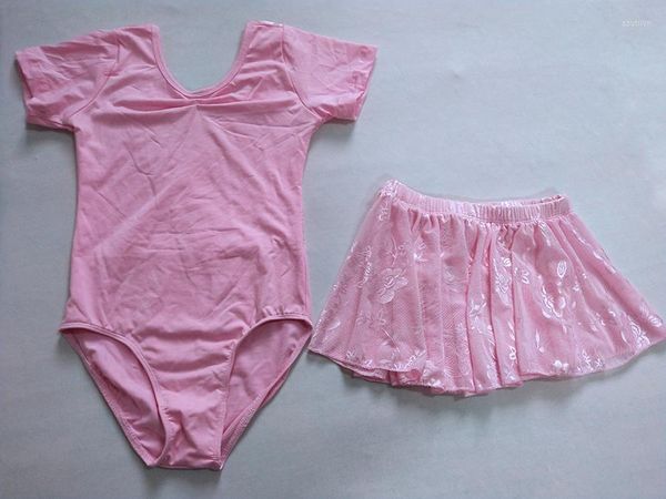 Abbigliamento da palcoscenico Body da balletto per ragazze Gonne Abito da ballo rosa baby con gonna pratica Abito da ballo principessa blu royal verde