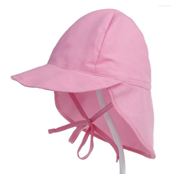 Boinas 2023 Primavera Verão Summer Crianças meninos meninas Meninas Sun Hat Hat Anti-Swim Crianças Proteção de aba para bebê 6 meses-5 anos