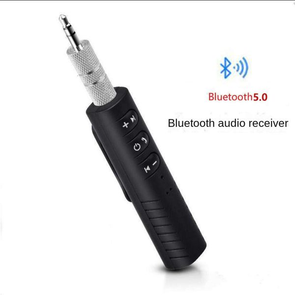 Nuovo adattatore ricevitore wireless Bluetooth 5.0 jack da 3,5 mm per musica per auto audio Aux A2dp ricevitore per cuffie vivavoce