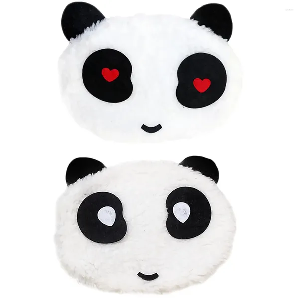 Bandanas 2 Pcs Quente Panda Máscara Padrão Algodão Boca Nariz Capa Tridimensional Rosto Adorável