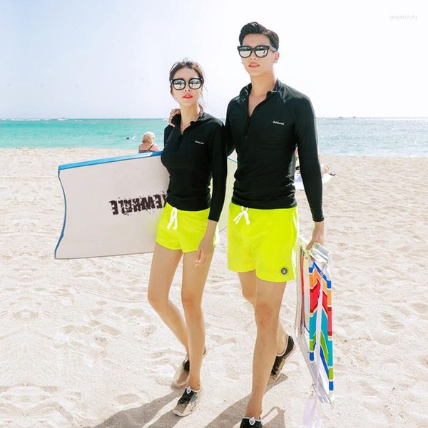Damen Bademode Wisuwore Korean 2023 Paar Split Tauchanzug Langarm Konservative Sport Surfen Sommer Beachwear