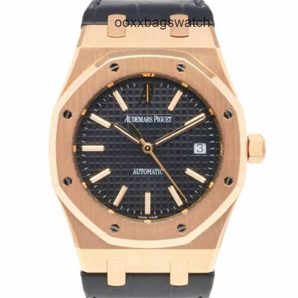 Orologi svizzeri di lusso Orologio da polso Royal Oak Offshore Ademar Pigue Watch 15300OR OO D002CR.01 K18 Oro rosa Seconda mano WN-OKIX