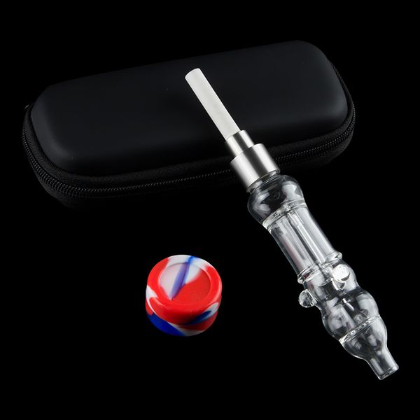 Headshop214 CSYC NC025 Vidro de água de água à prova de derramamento à prova de fumpolas Saco de bolsa de fumantes 510 Quartzo Cerâmica Dabber Dabber Jar Caso Dab Rig Bubbler Pipe