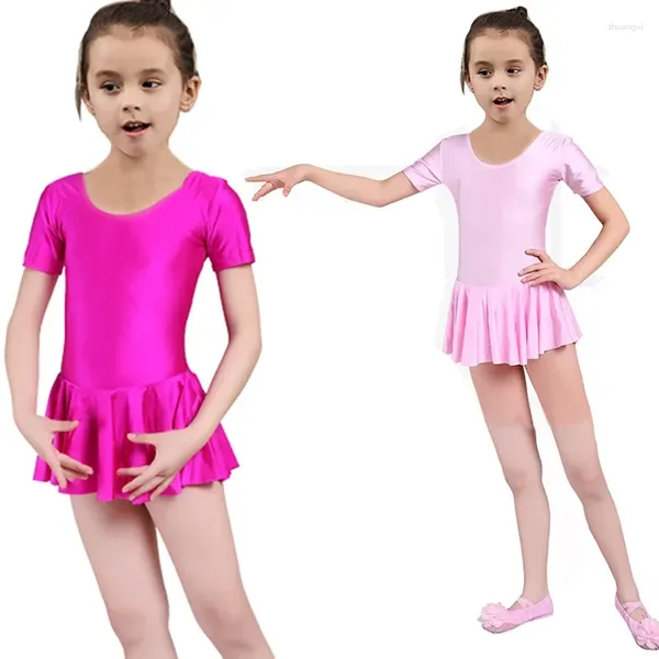 Abbigliamento da palcoscenico Tutu per ragazze per bambini Vestito da ballo per balletto Body Ginnastica Fancy Dancewear Costume Ballerina