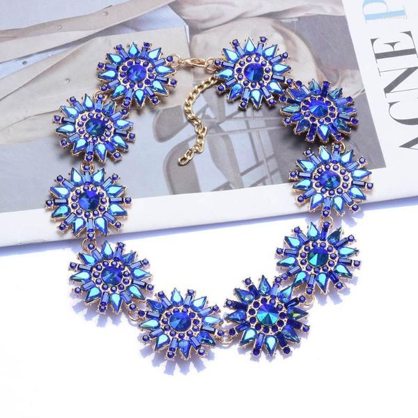 Suç Chokers Big Vintage Beyanı Kadın Klavikül Kolye Takı Kristaller Rhinestone Kısa Etnik Boho Accessories Chokers Spen22