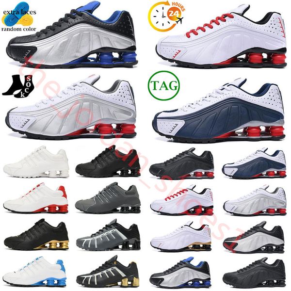 size 12 46 Mens Shox running shoes triple white Silver Red Platinum Avenue 803 301 DELIVER OZ NZ trainers sports outdoor sneakers runners jogging walking sports black