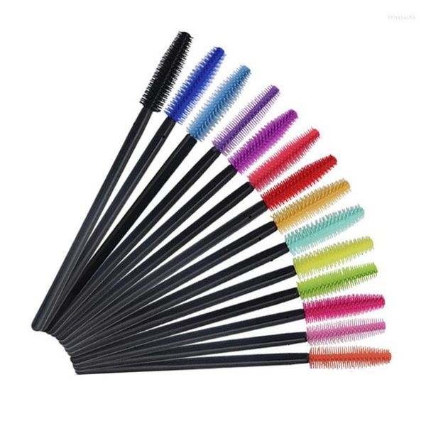 Pennelli trucco Pz Ciglia usa e getta in silicone Mascara Stick Applicatore Pennello per ciglia Strumenti per l'estensione delle cigliaTruccoTrucco