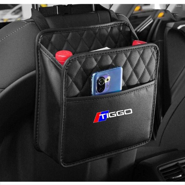 Автомобильный органайзер для CHERY TIGGO 3 4 5 7 PRO 8, сумка для хранения на заднем сиденье, подвесная коробка, бумажное полотенце, мусорное ведро для телефона