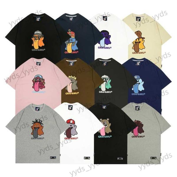 T-shirt da uomo China-Chic BooGhost simpatico fantasma 2.0 rapper sciolto high street T-shirt in cotone manica corta uomo e donna T230424