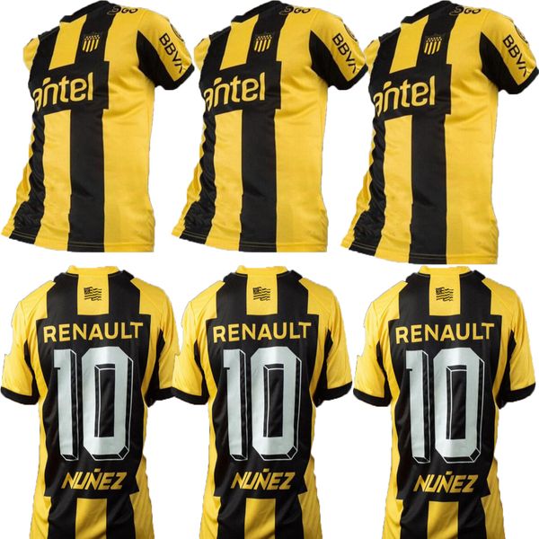 23 24 Penarol F. Torres Mens Soccer Jerseys 2023 131 -й годовщина Penarol Rodriguez 2024 Футбольная рубашка с коротким рукавом