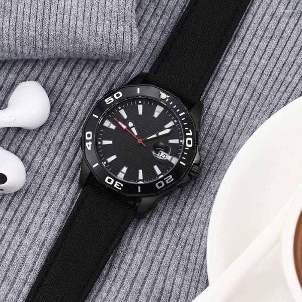 Нарученные часы бренд запястья часы для мужчин в стиле Quartz Casual Date Date Canvas Strap Clock T88