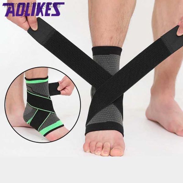Ayak bileği desteği 1 adet elastik bandaj destek ank koruyucu spor spor salonu için ank brace kayış kemeri achils tendon tutucu ayak koruma q231124