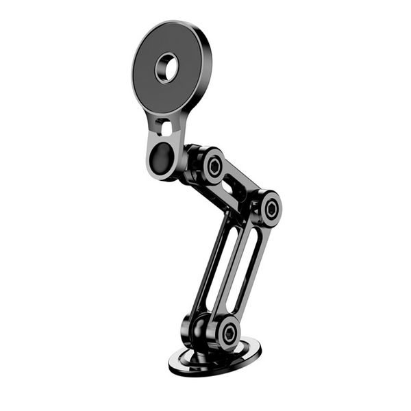 Suporte magnético ajustável para mesa de carro, dobrável, liga de zinco, estiramento de sucção, braço robótico amplamente compatível, ângulo gimbal, suporte para telefone móvel