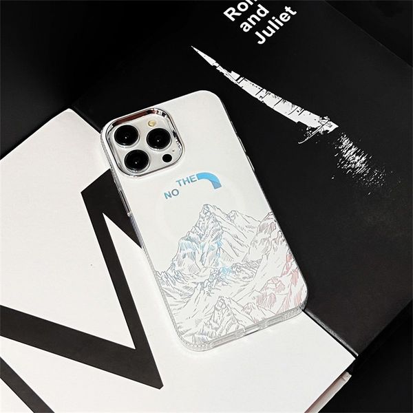 Laser colorido designer caso de telefone iphone13 15 pro max 14promax 12 sucção magnética phonecover tudo incluído escudo