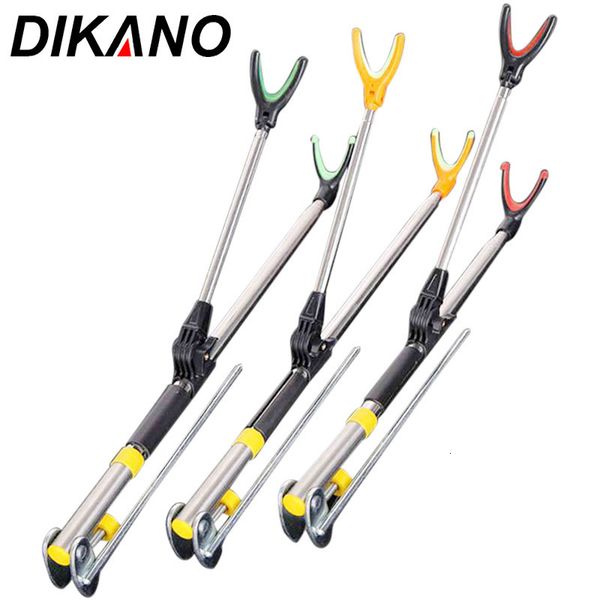 Balıkçılık Aksesuarları 1 PC Fishing Rod Raf Raf Dolap Stand Tutucu Ayarlanabilir 1.5m 1.7m 2.1m kayma önleyici çelik kış balıkçılık aksesuarları 230424