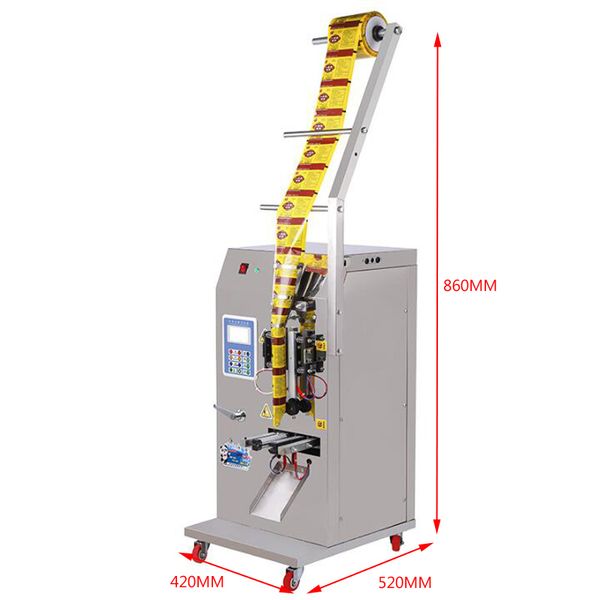 Venda por atacado de vinagre balsâmico Máquina de embalagem de fluxo vertical Máquina de embalagem de saquinho de molho líquido