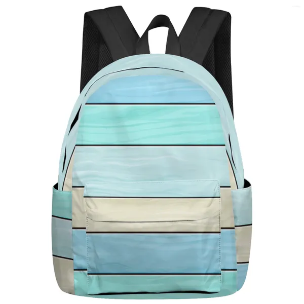 Rucksack Holzmaserung Candy Farbe Wasser Frauen Mann Rucksäcke Wasserdichte Schule Für Student Jungen Mädchen Laptop Taschen Mochilas