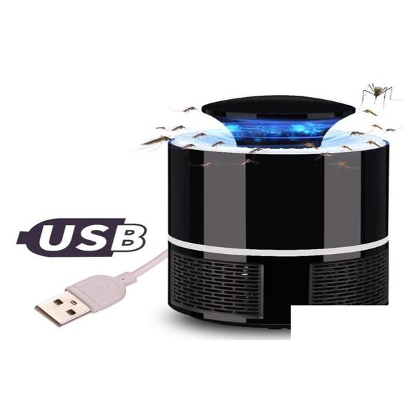 Controle de pragas USB Eletrônica Mosquito Killer Lâmpada Controle de pragas Elétrica Fly Trap Led Light Bug Insect Repeller6503939 Drop Delivery Ho Otv3E