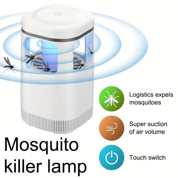 Lampada per zanzare Artefatto Repellente per zanzare domestico Trappola per zanzare per interni Soppressione elettronica delle mosche Camera da letto Assorbimento della luce Seduzione delle onde per uccidere