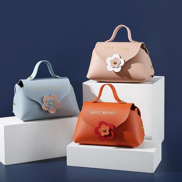 Confezione regalo 10 pezzi Borsa portatile in pelle colorata per matrimonio Bowknot Scatola di caramelle Portamonete Confezione di gioielli Borsa regalo