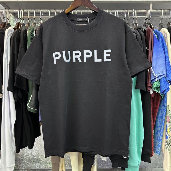 K4C6 Herren-T-Shirts 24SS Purple Marke Hemd Größe XS-5XL Großer Designer T-Shirt T-Shirt Homme T-Shirts Frauen Lose Kleidungsdesigner Kurzarm Frühling Sommer Tide Tee