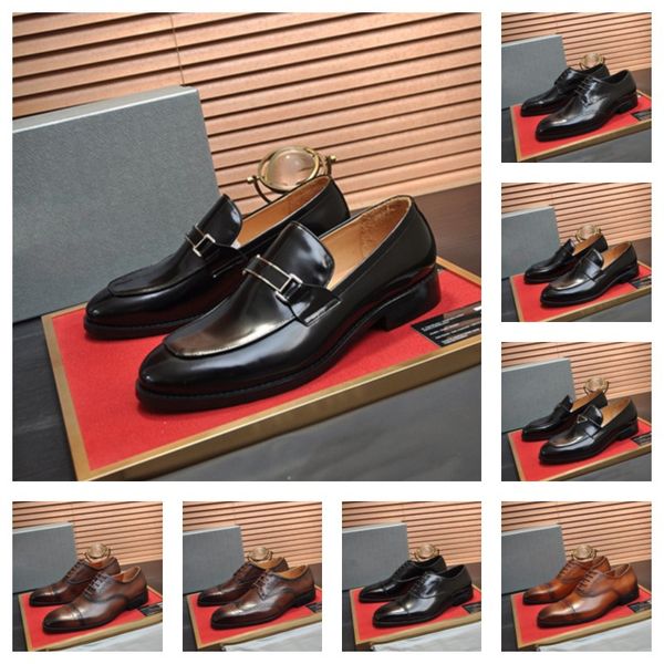 8 Model Lederschuhe für Männer Tassel Casual Brogue Flats geschnitzt England Männer Designer Luxus -Kleid -Schuhe Männer Slebende Zapatos Hombre