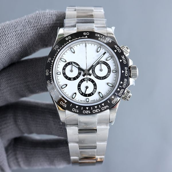 panda herrenuhr saphirglas 40mm edelstahl montre de luxe superleuchtend wasserdicht automatik orologio di lusso