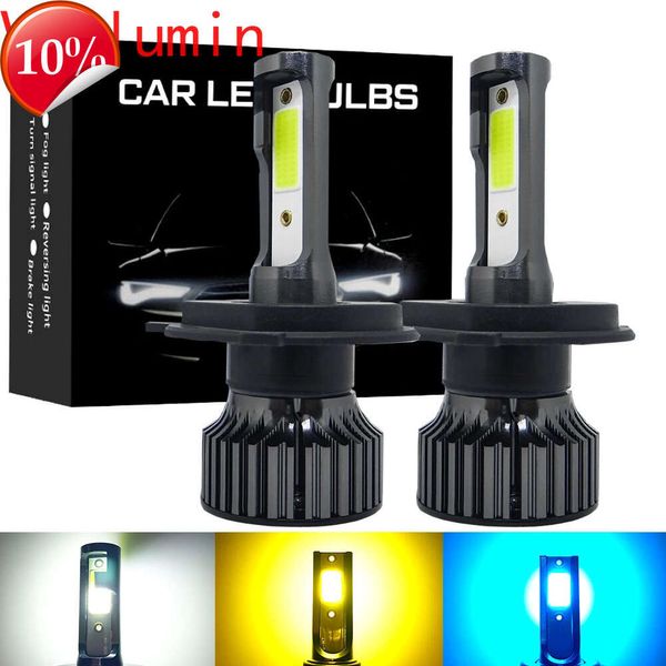 Yeni Araba LED Far H4 H7 H1 H3 H8 H9 H11 HB3 HB4 9005 9006 30W 6500K Otomatik Far Sis Ampuller Beyaz Buz Mavi Sarı Renk