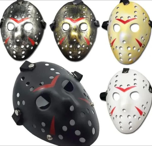 Atacado Masquerade Máscaras Jason Voorhees Máscara Sexta-feira 13 Filme de Terror Máscara de Hóquei Assustador Traje de Halloween Cosplay Máscaras de Festa de Plástico G1124